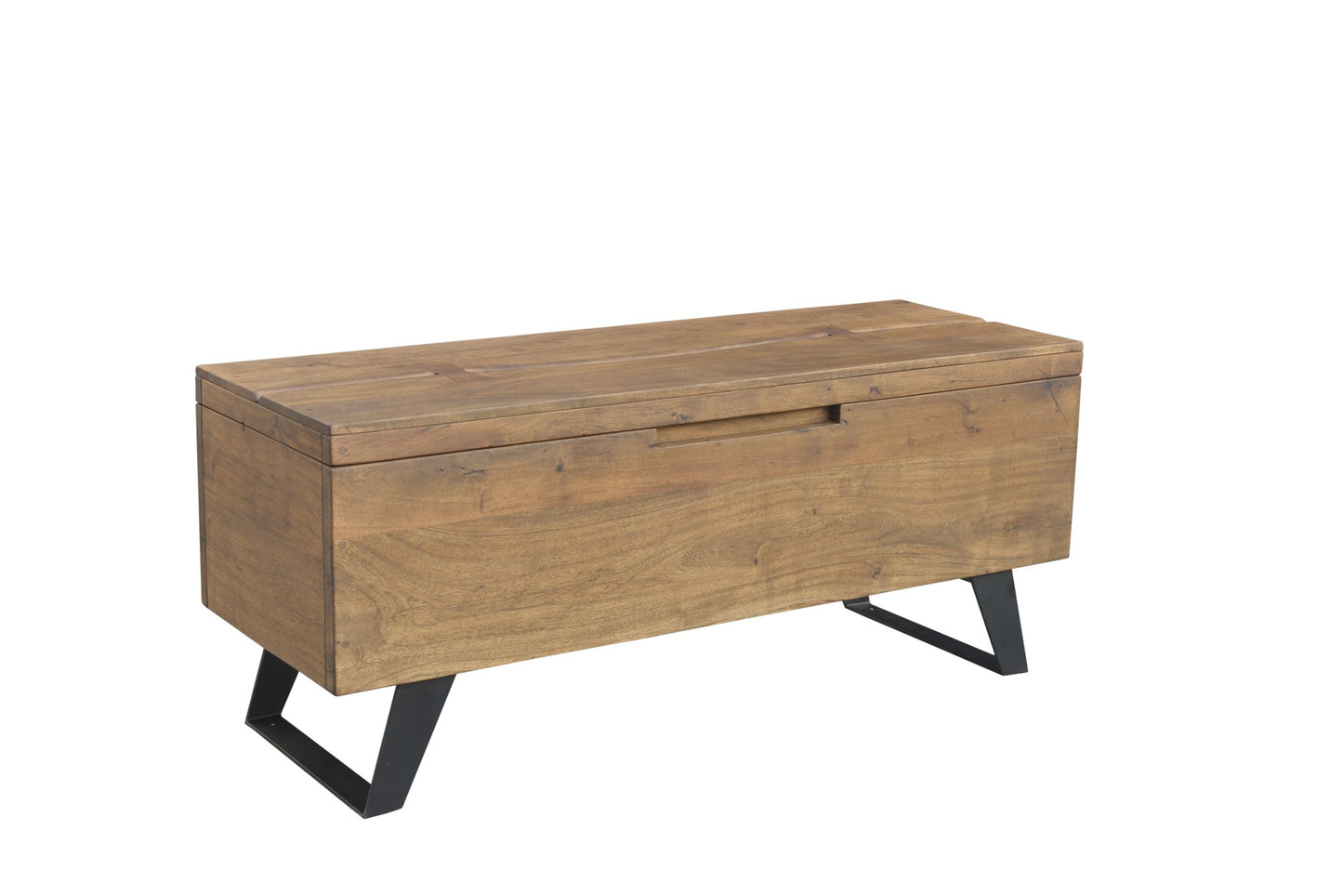 Wood & Iron Bowtie Linen Chest/ Bench